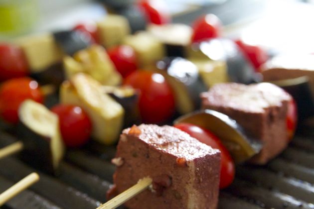 tofu marinade grill aubergine