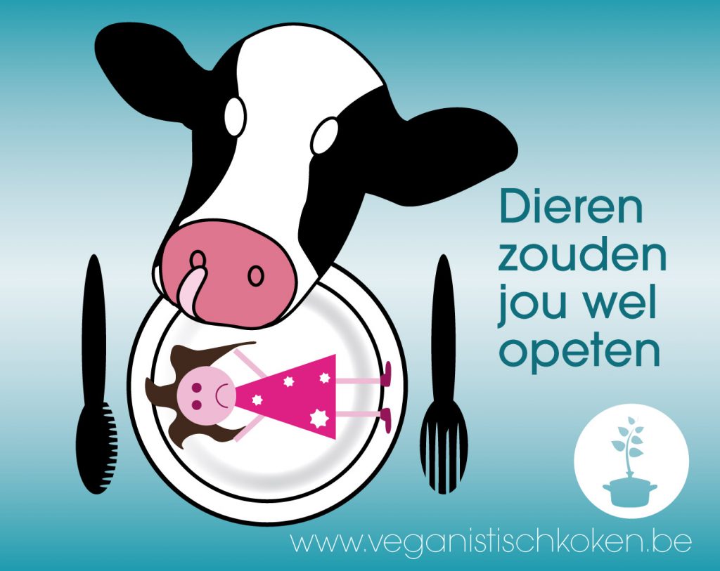 Dieren eten mensen - opmerkingen naar veganisten toe