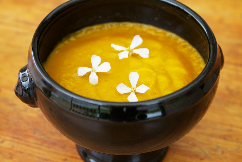 Wortelsoep met radijs