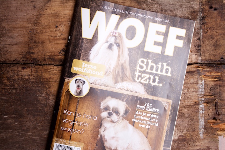 Cover Woef maart 2016 over vegetarische honden