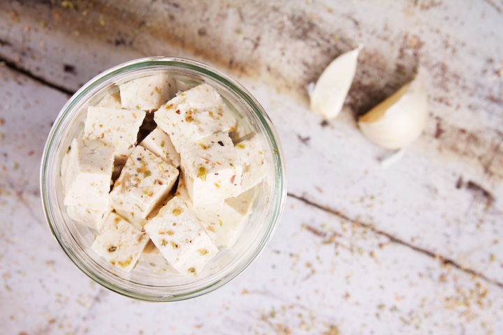 Tofu feta veganistisch