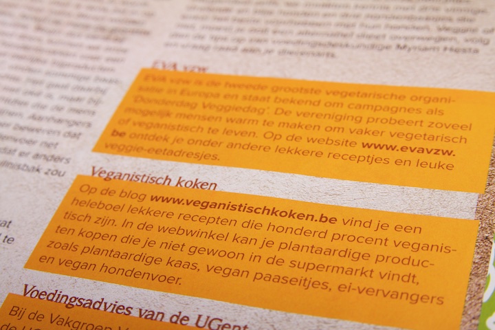 Veganistischkoken.be in het magazine Woef
