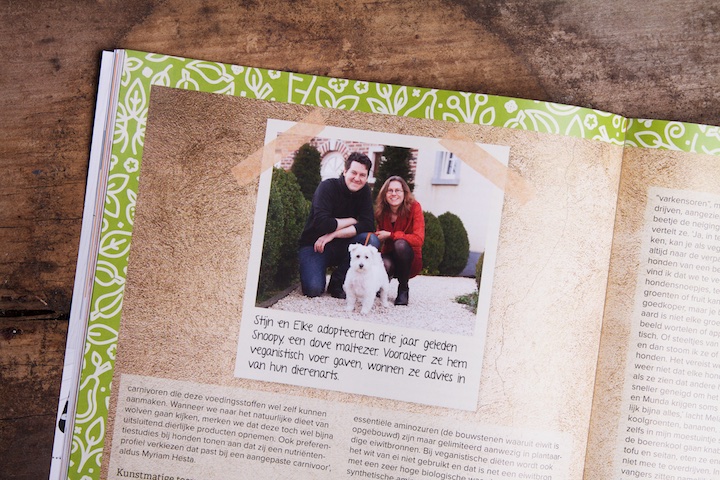 veganistisch koken met Snoopy in Woef magazine