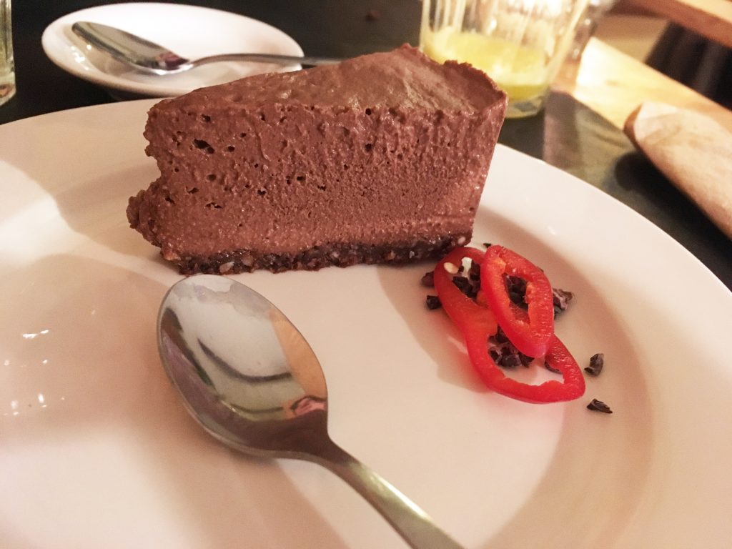 Rawfoodtaart bij Eten vol Leven