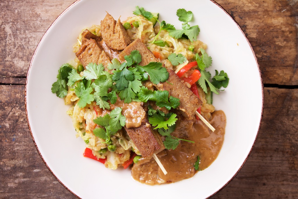nasi-seitan-pindasaus