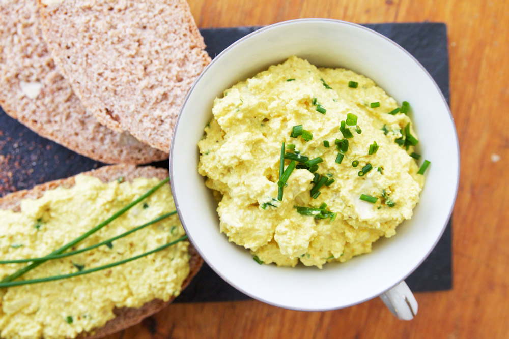 Vegan eiersalade - tofusalade