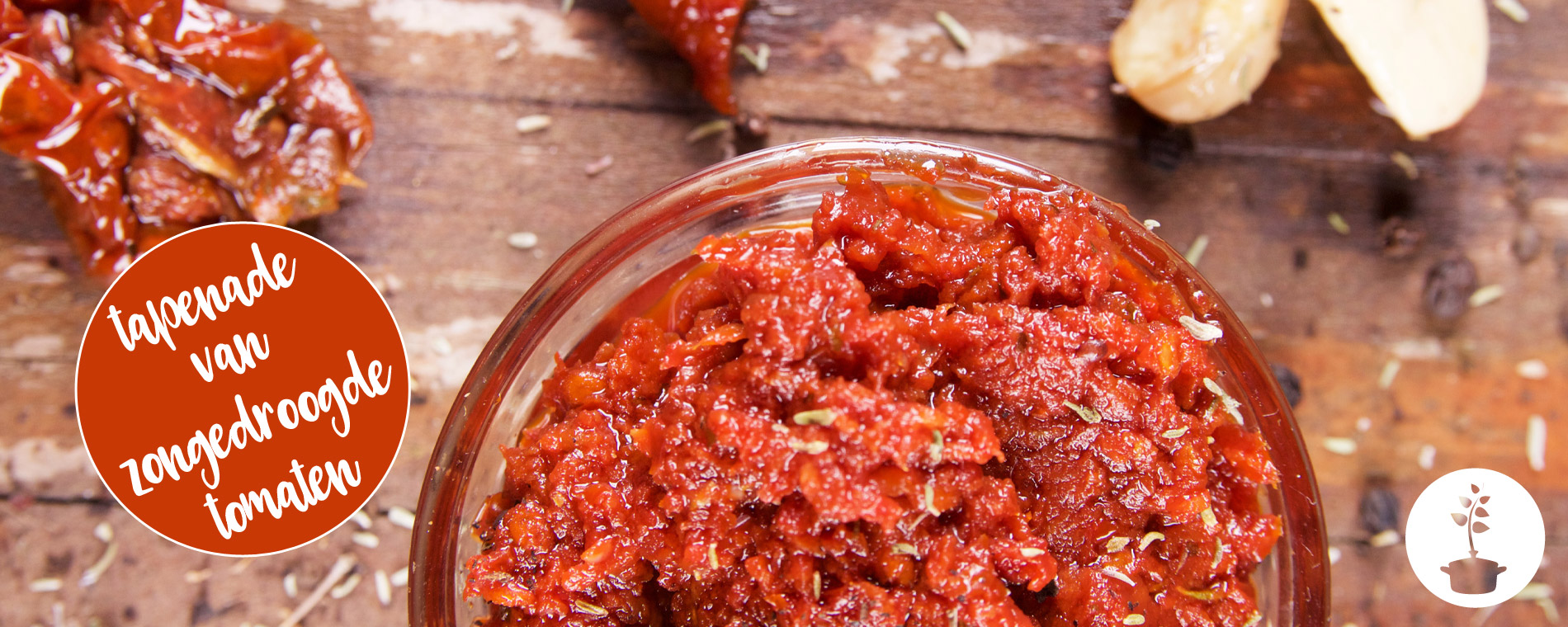 Tapenade van zongedroogde tomaten vegan