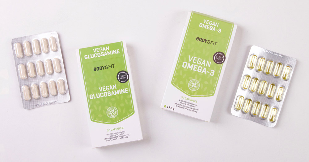 Vegan omega3 en glucosamine bij Body & Fit