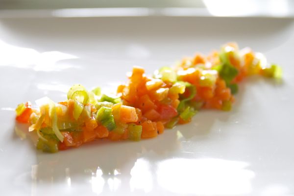 Fijngesneden groenten oogt mooier