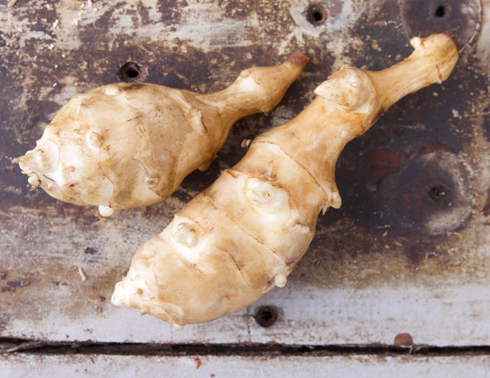 Aardperen geoogst en gewassen