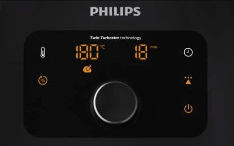 Digitaal display philips airfryer xxl