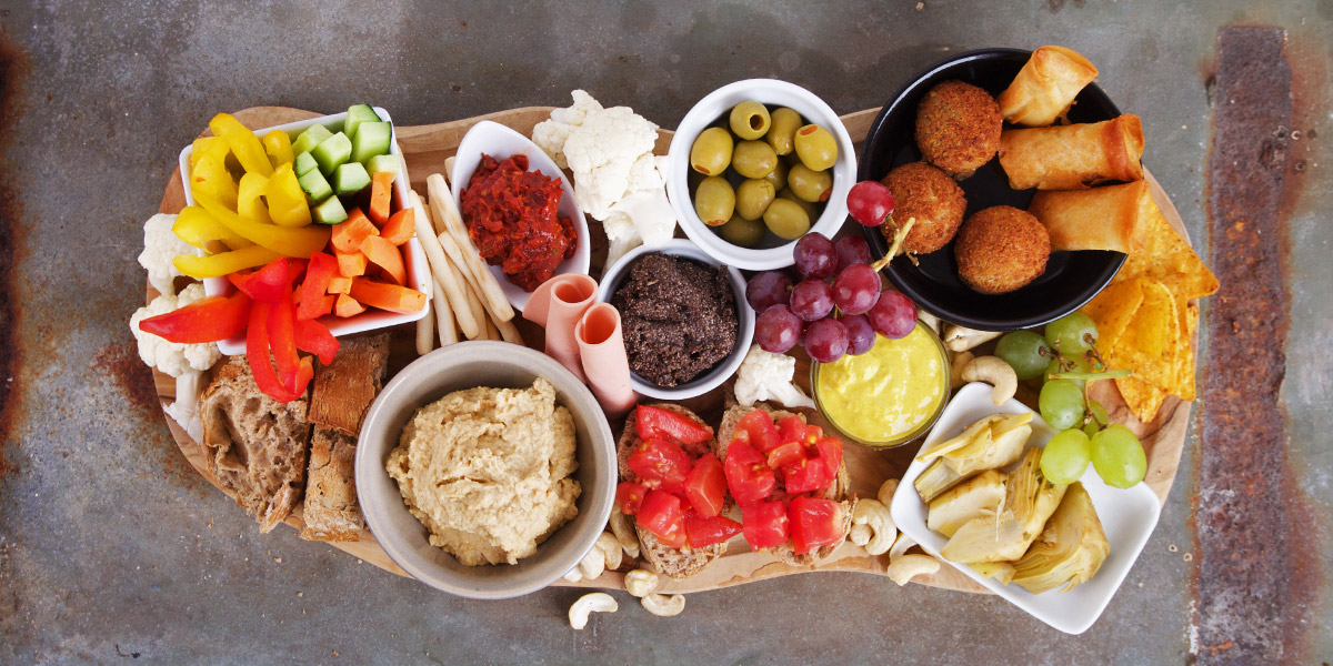vegan borrelplank maken of bestellen