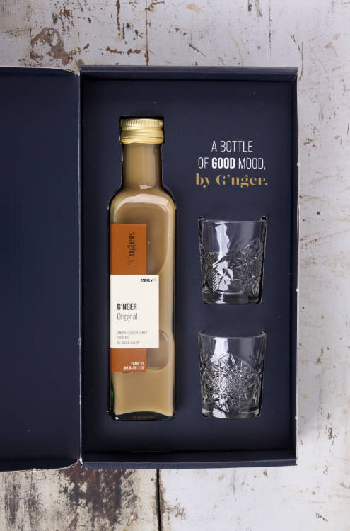 G'nger giftbox met glaasjes